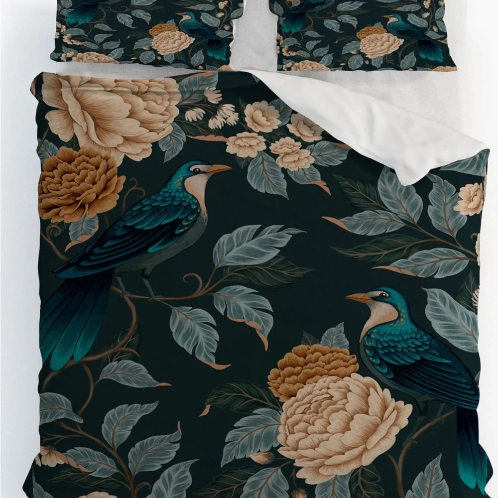 NWOT DENY DESIGN Duvet Covet & Shams Queen Size